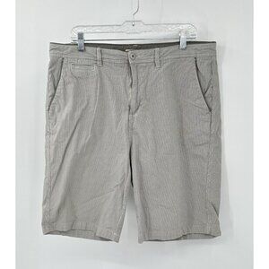 CARBON 2 COBALT shorts bermuda walking golf check casual cotton gray 36